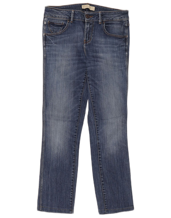 Jeans slim da donna Zara EU 38 Small W28 L27 Blu