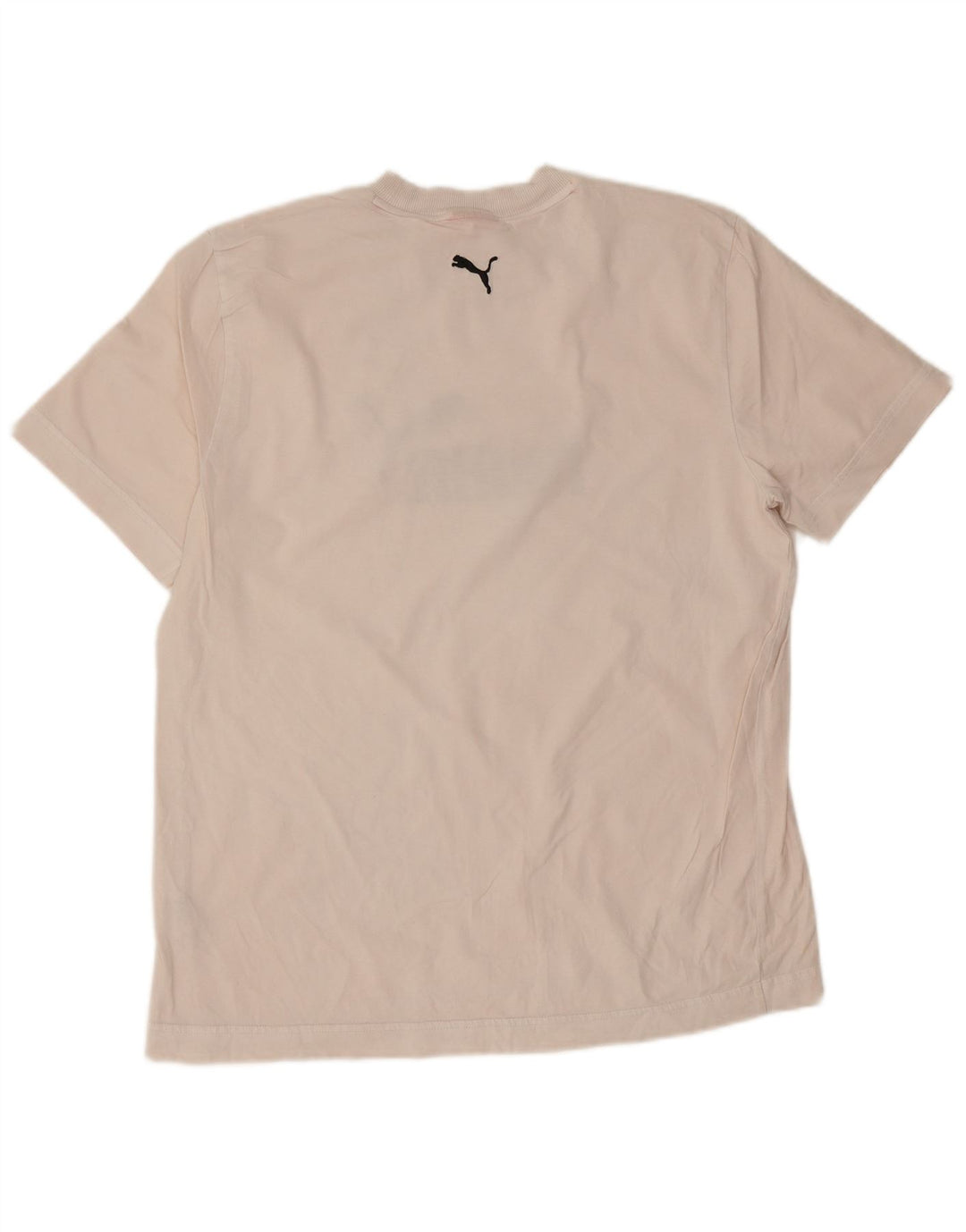 Puma T-shirt grafica da uomo grande in cotone bianco