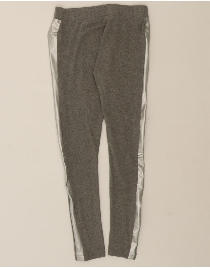 PUMA Womens Leggings UK 12 Medium Grey Colourblock Vintage Puma and Second-Hand Puma from Messina Hembry 