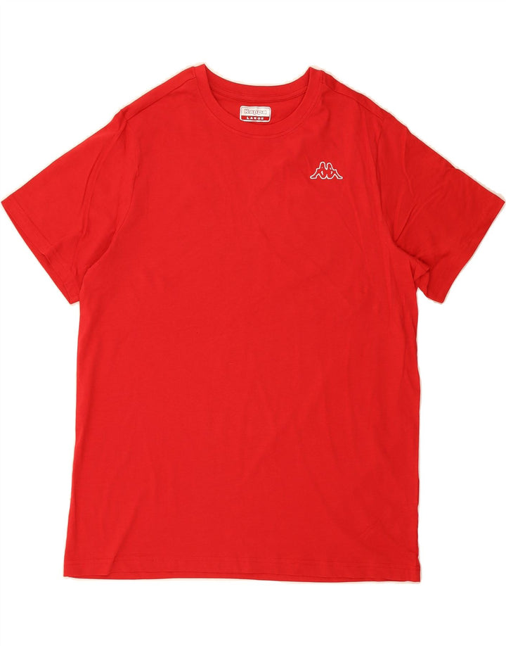 KAPPA Mens T-Shirt Top Large Red Cotton Vintage Kappa and Second-Hand Kappa from Messina Hembry 