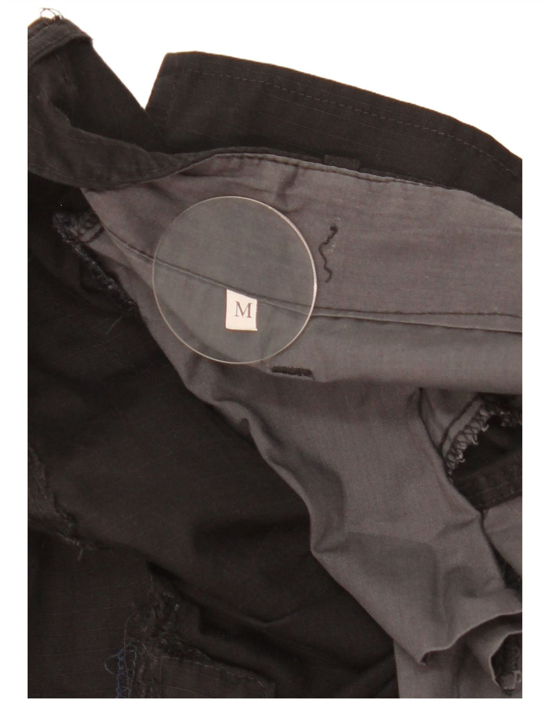 Vintage Herre Straight Cargo Bukser Medium W36 L30 Sort