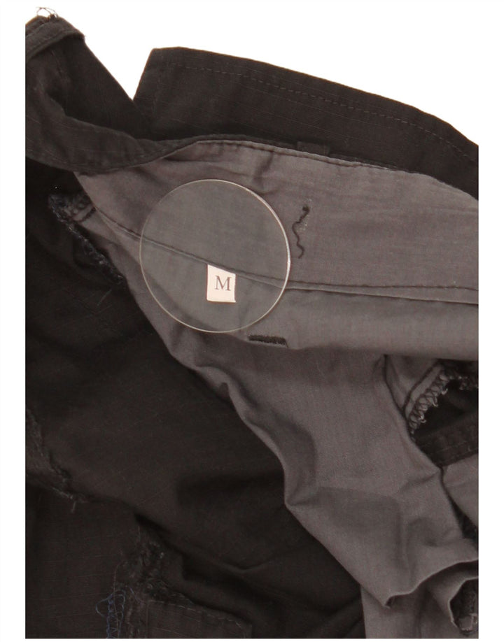 Vintage Herre Straight Cargo Bukser Medium W36 L30 Sort