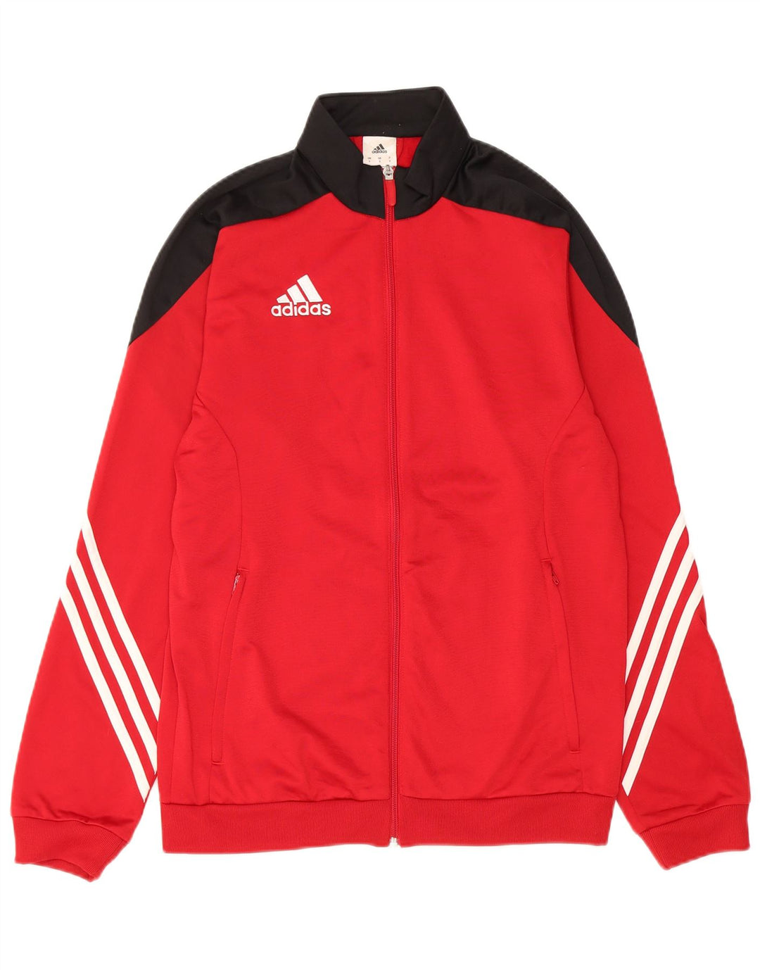 Мужской спортивный костюм Adidas, верхняя куртка, маленький красный полиэстер с цветными блоками