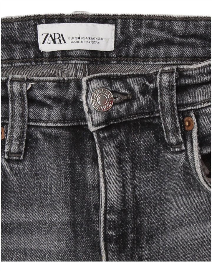 Zara Womens Bootcut Jeans EU 34 2XS W24 L26 Grey