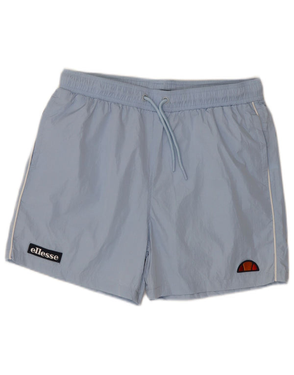 Ellesse Womens Sports Shorts UK 14 Medium Blue Polyamide