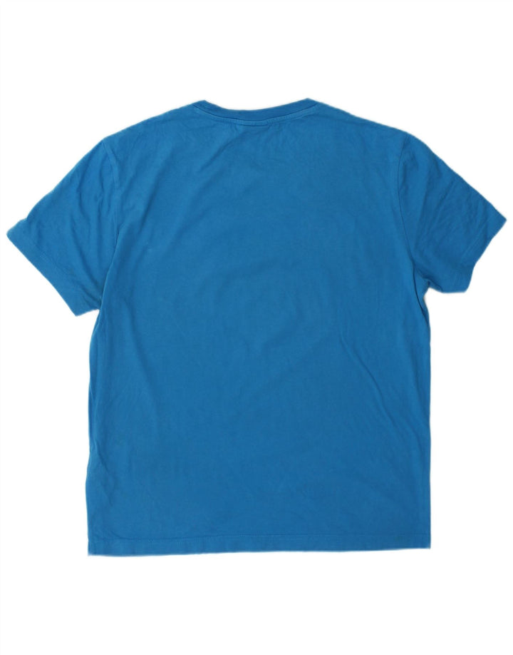 Champion Herre grafisk T-shirt Top Medium Blue Bomuld