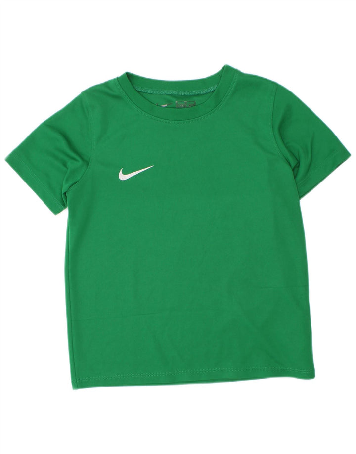 Nike T-Shirt für Jungen, 5–6 Jahre, grünes Polyester