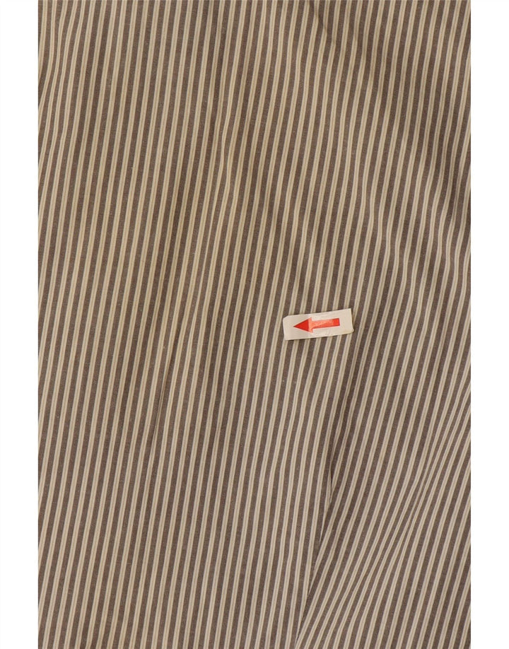 Marlboro Classics Womens Shirt EU 44 XL Grey Pinstripe Cotton