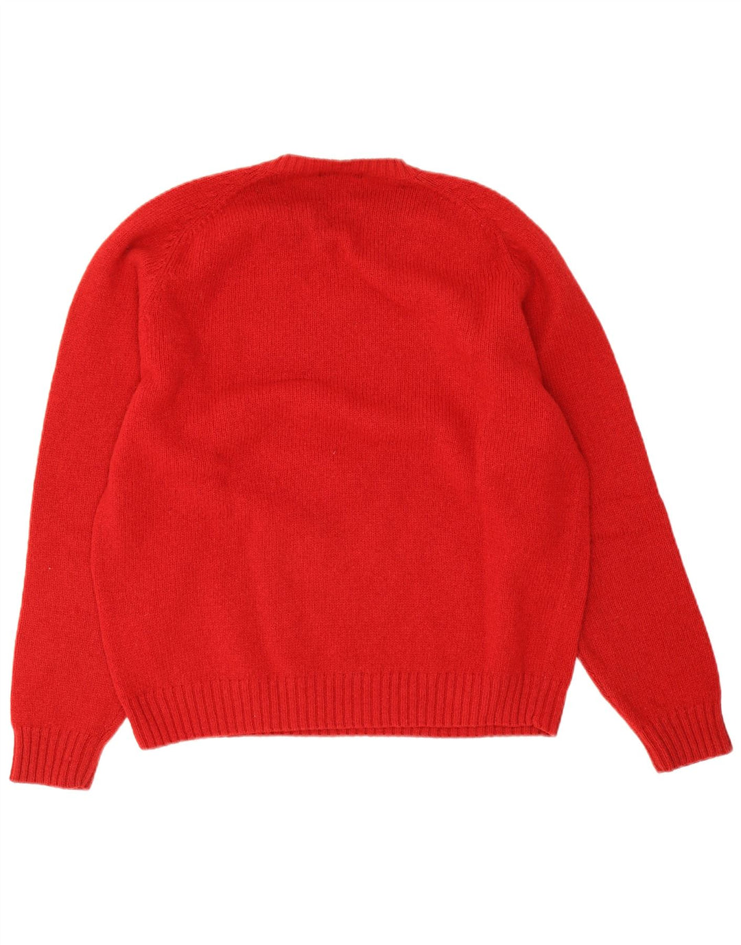 Kappa Mens V-Neck Jumper Sweater Large Red Wool
