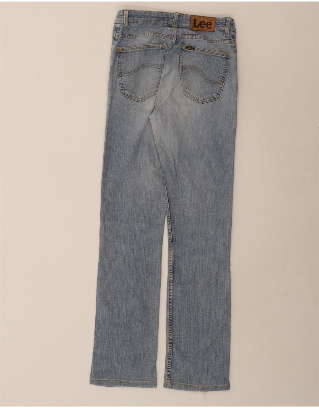 LEE Womens Cameron Straight Jeans W30 L33 Blue Cotton