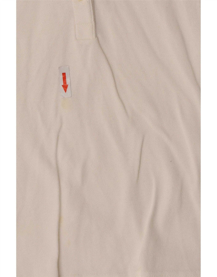 Lacoste Womens Polo Shirt Size 36 Small White Cotton