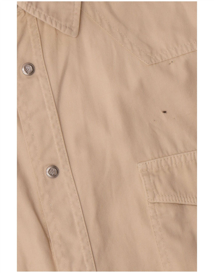 VINTAGE Herreskjorte XL Beige Bomuld