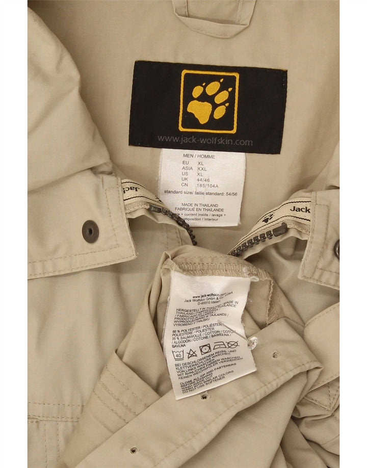 Jack Wolfskin Giacca bomber vestibilità regolare da uomo UK 44/46 XL Poliestere beige