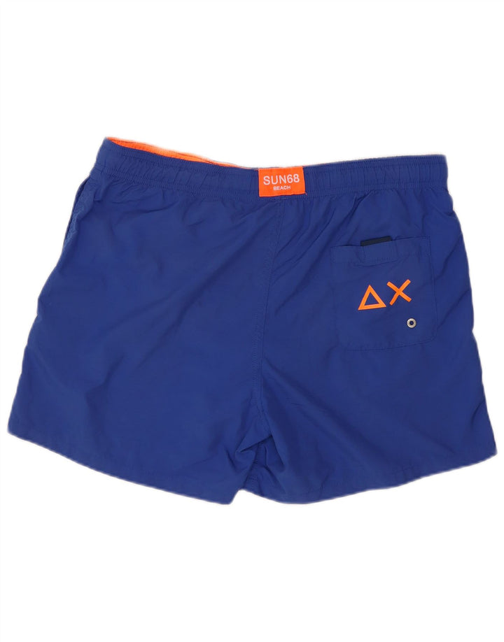 Sun68 Shorts de natação estampados para meninos 13-14 anos azul poliéster