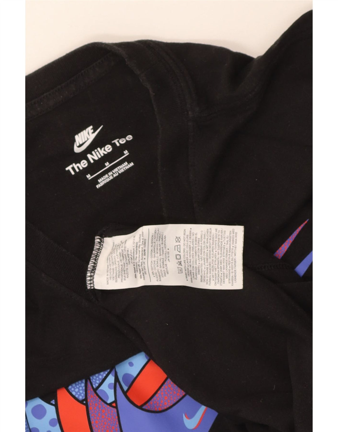 Męski T-shirt z grafiką Nike, średni czarny, bawełniany
