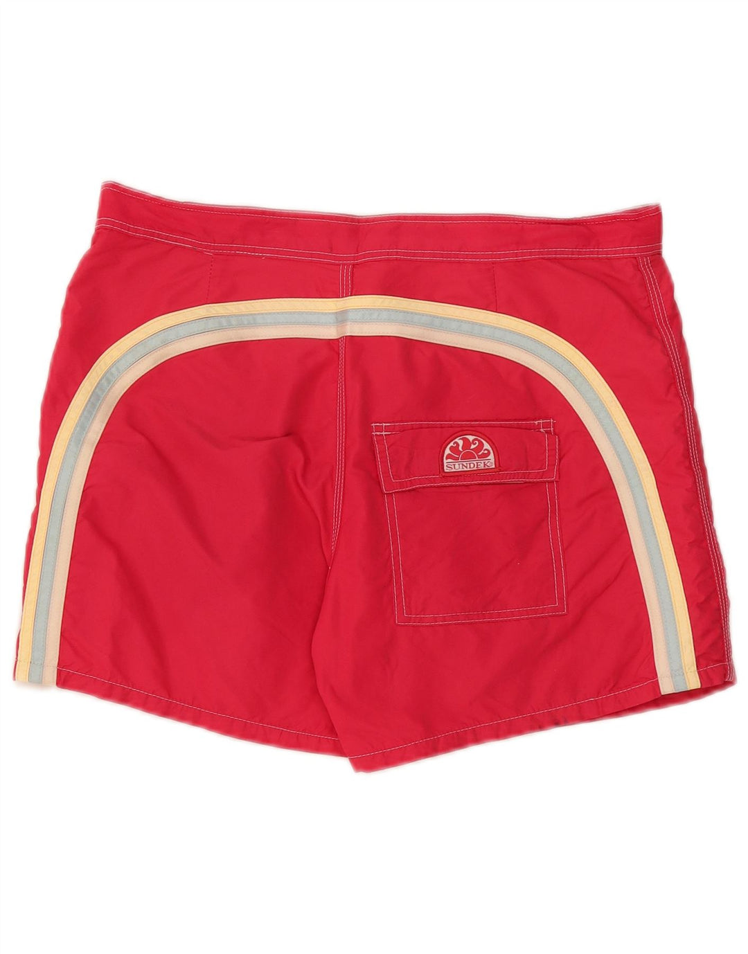 Pantaloncini da bagno da uomo Sundek nylon rosso medio