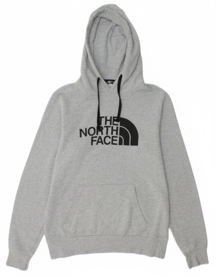 THE NORTH FACE Suéter gráfico masculino com capuz e algodão cinza pequeno