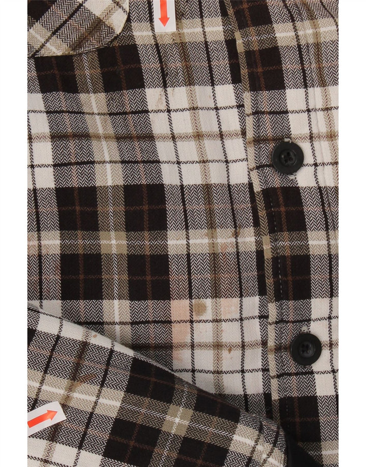 VINTAGE Mens Lumberjack Flannel Shirt XL Brown Check Vintage Vintage and Second-Hand Vintage from Messina Hembry 