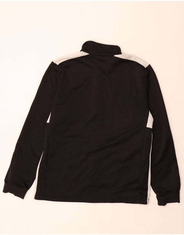 ADIDAS Mens Tracksuit Top Jacket Large Black Colourblock Polyester