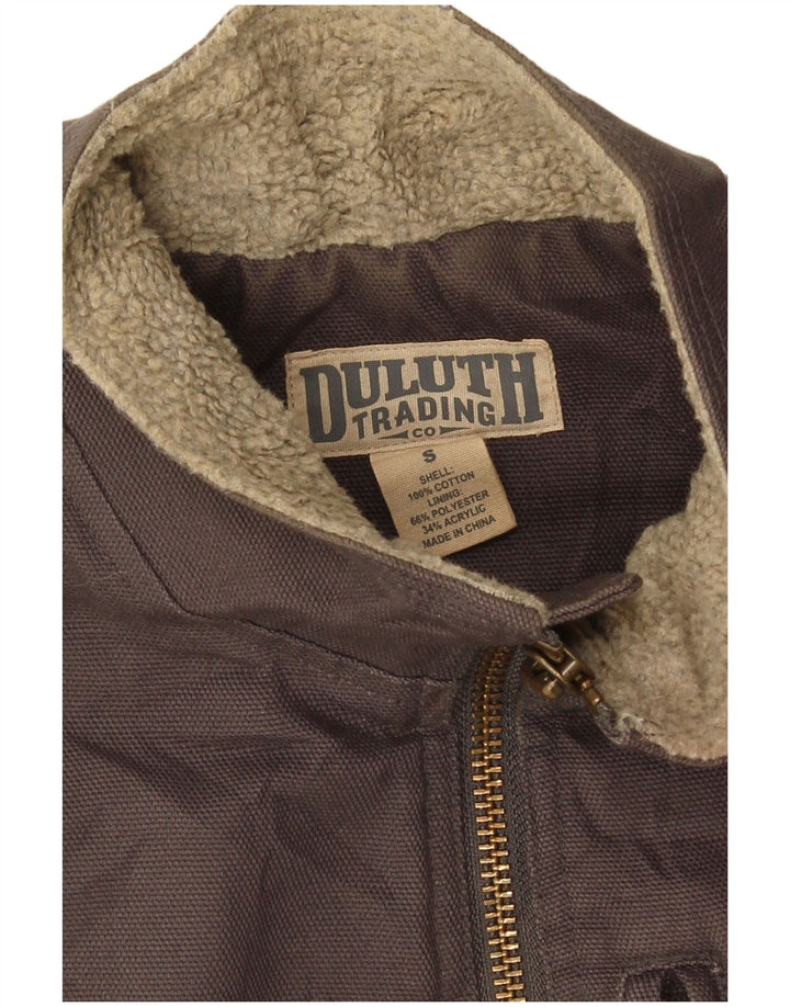 Duluth Trading Mens Utility Gilet UK 36 Small Brown Cotton