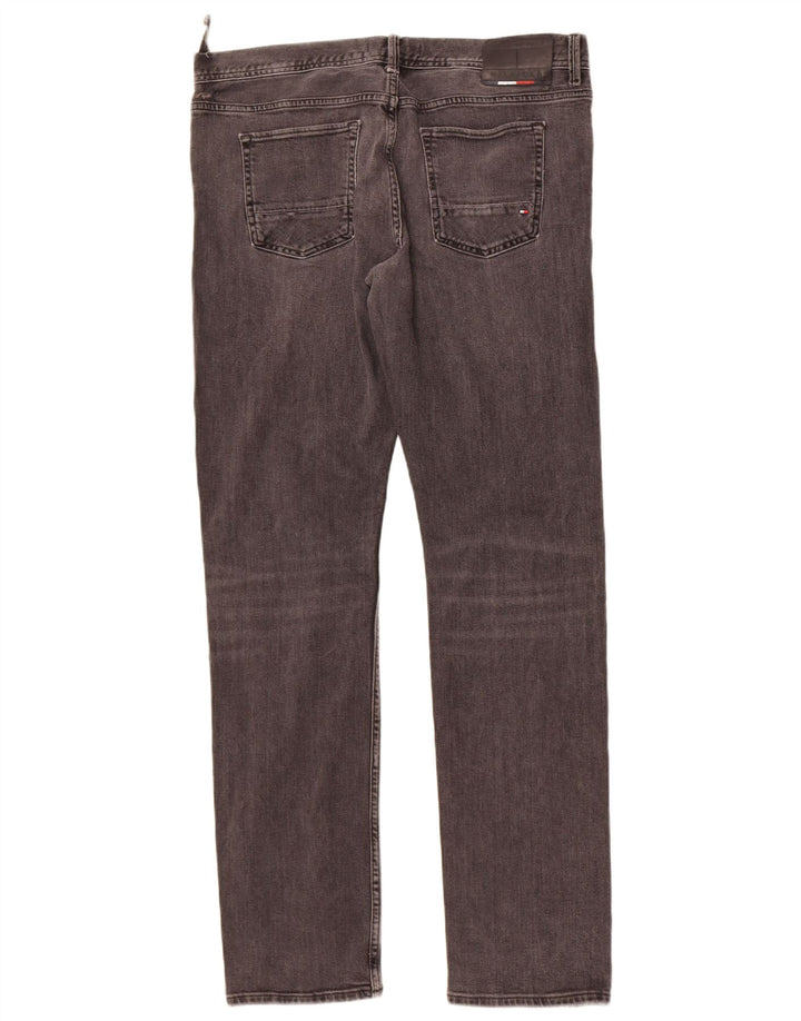 Tommy Hilfiger Herre Bleecker Slim Jeans W36 L34 Grå Bomuld
