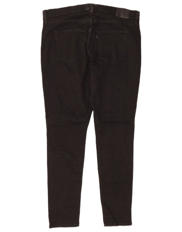 Levi's Donna 310 Jeans skinny modellanti a vita alta US 16 2XL W34 L30 Nero