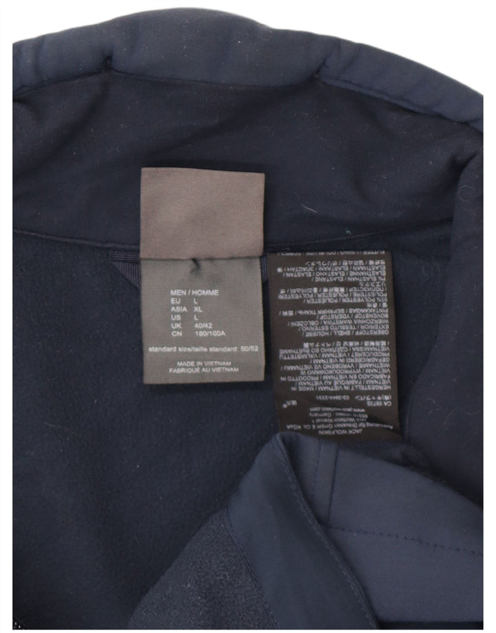 Jack Wolfskin Mens Windbreaker Jacket UK 40 Large Navy Blue Polyester