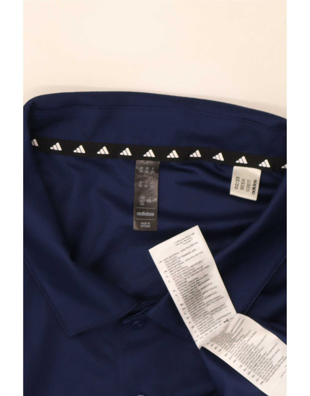Adidas Mens Aeroready Polo Shirt 2XL Navy Blue Polyester