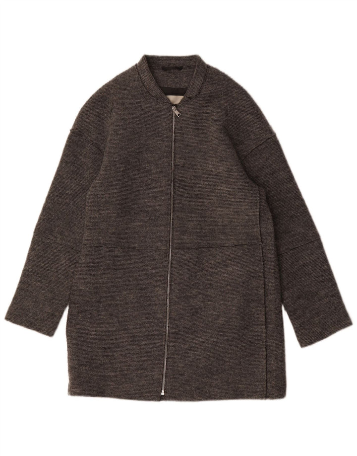 Esprit Womens Overcoat UK 12 Medium Grey Wool