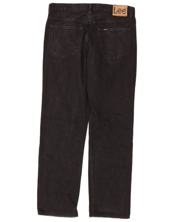 Lee Mens Brooklyn Straight Jeans W34 L32 fekete pamut