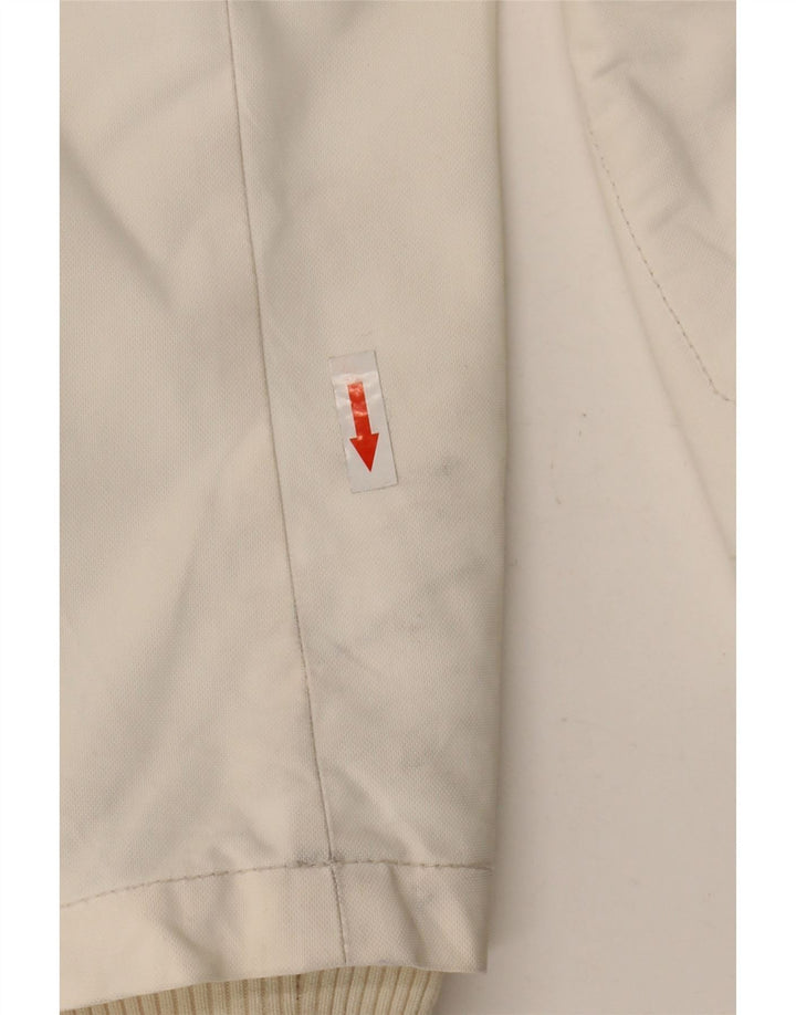 Conte of Florence Womens Utility Jacket IT 42 Medium White Nylon