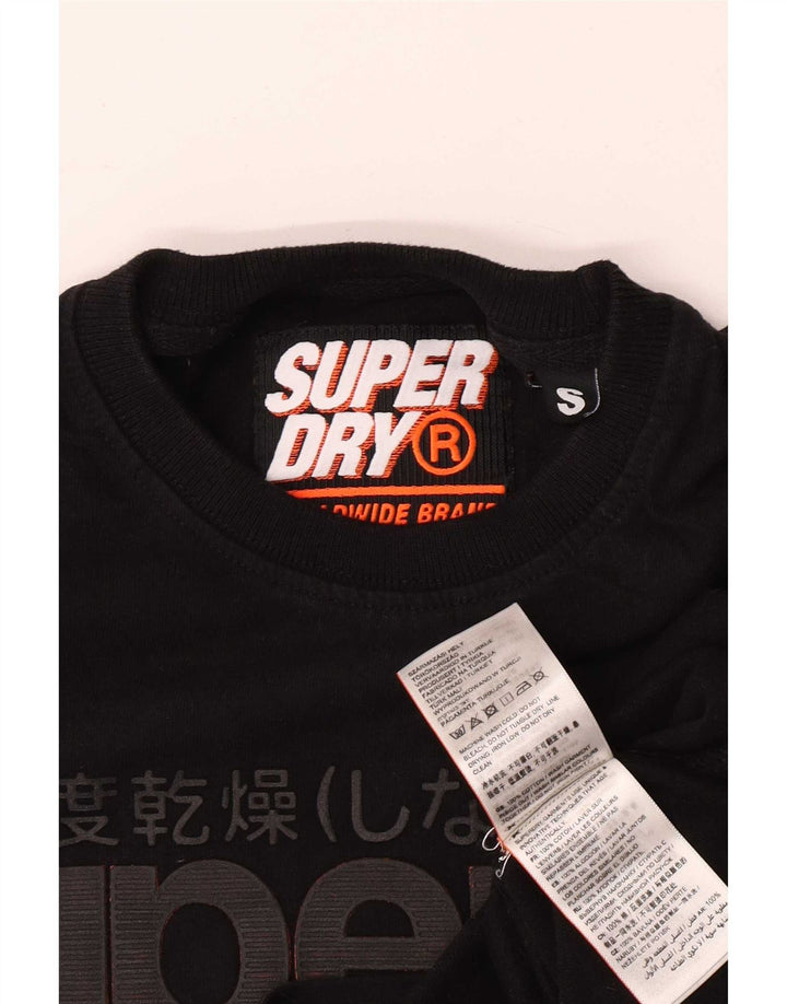T-shirt grafica da uomo Superdry Top Small in cotone nero