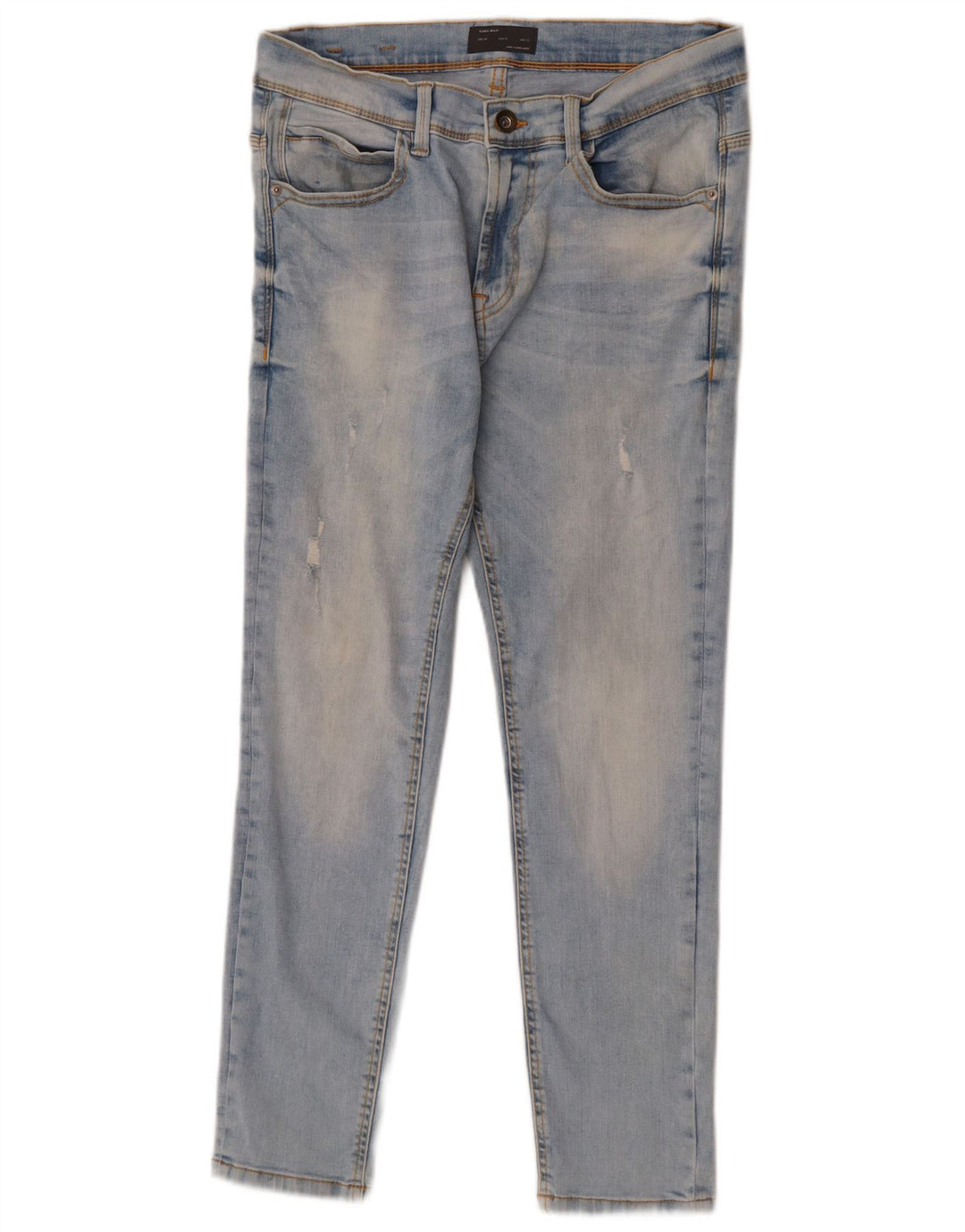 Zara Mens Slim Jeans EU 40 Medium W31 L26 Blue Cotton