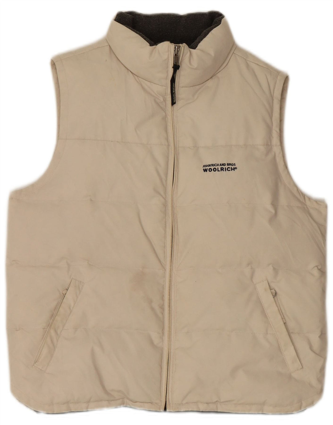 Woolrich Mens Padded Gilet UK 38 Medium White