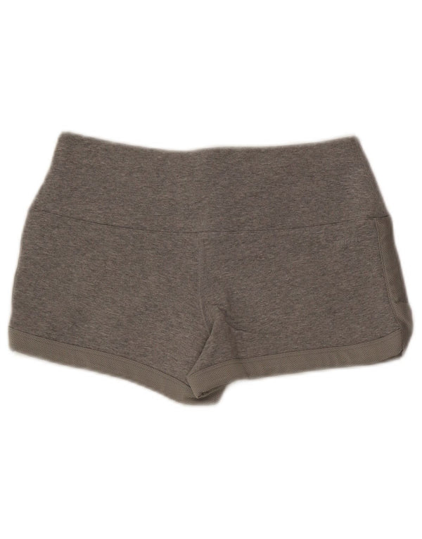 Nike Damen Dri Fit Sport Shorts UK 10 Small Grau Baumwolle