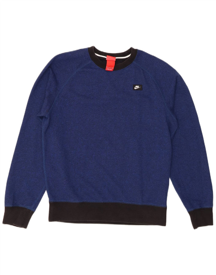NIKE Herren-Trainingsanzug, klein, marineblau, Colourblock-Baumwolle