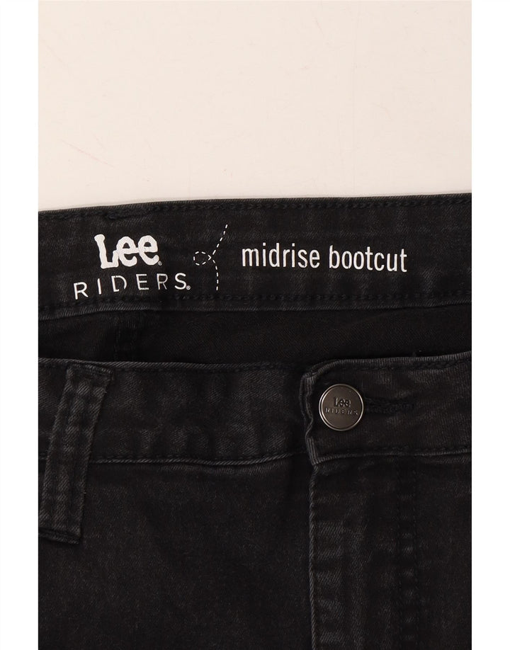 LEE Womens Riders Mid Rise Bootcut Jeans W40 L27 Black Cotton Vintage Lee and Second-Hand Lee from Messina Hembry 