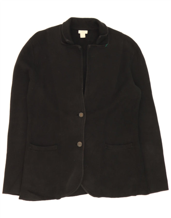 J. CREW Womens Oversized Knit 2 Button Blazer Jacket UK 10 Small Black Vintage J. Crew and Second-Hand J. Crew from Messina Hembry 