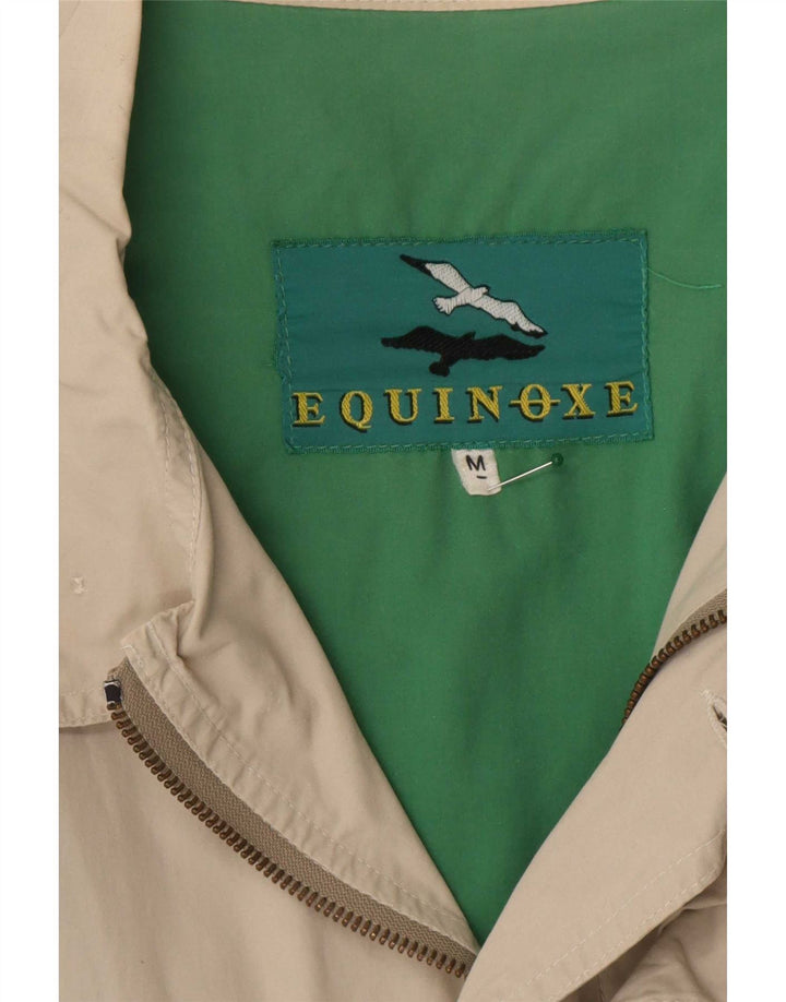 Vintage hombres bomber chaqueta Reino Unido 38 algodón beige medio