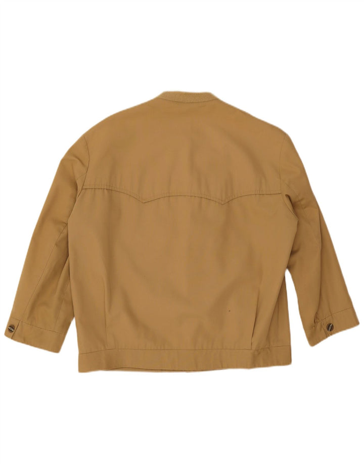 Trevira Bomber Jacket pentru bărbați UK 36 Mic Maro Poliester