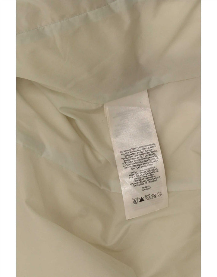 Columbia Chaqueta acolchada con capucha para mujer ES 40 XL Poliéster a cuadros gris