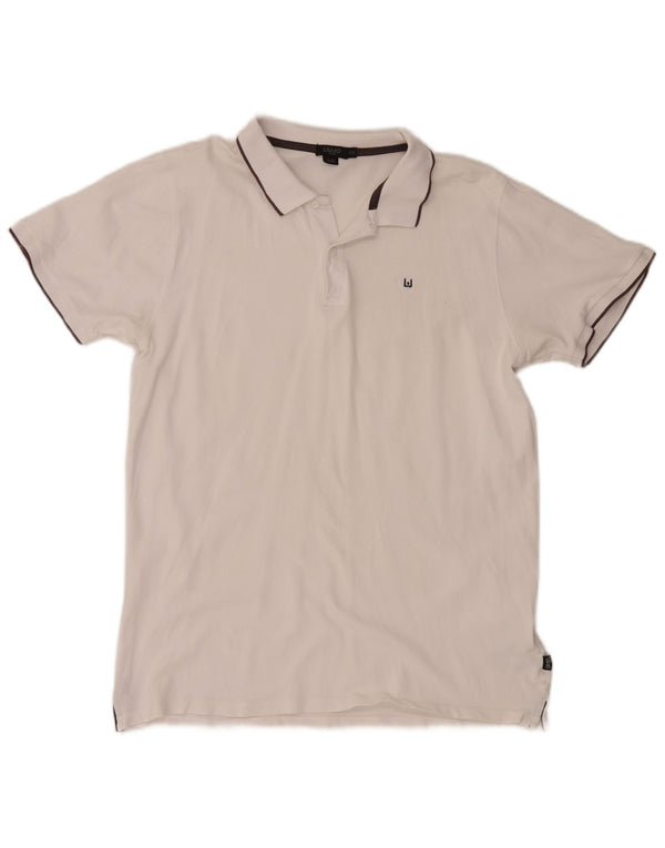 Liu Jo Mens Slim Fit Polo Shirt 2XL White Cotton