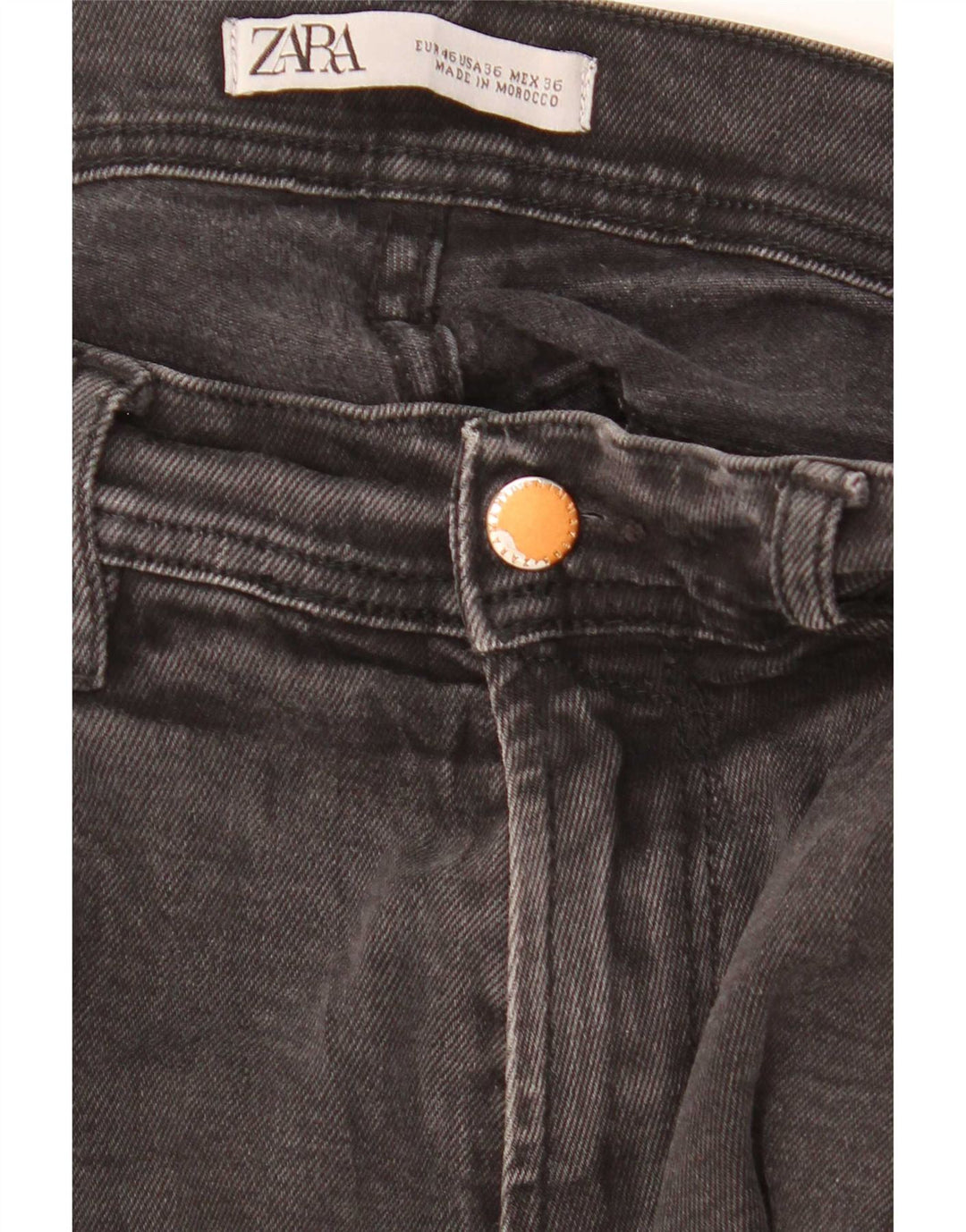 Zara Mens Slim Jeans EU 46 XL W36 L30 Black