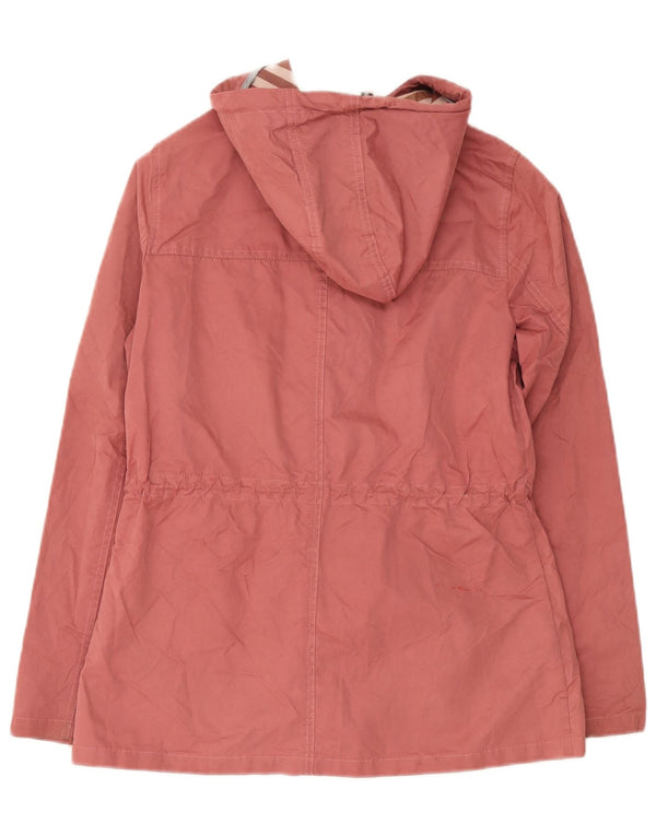 Fat Face Damen-Dufflecoat mit Kapuze, UK 10, Größe S, Rosa, Polyester