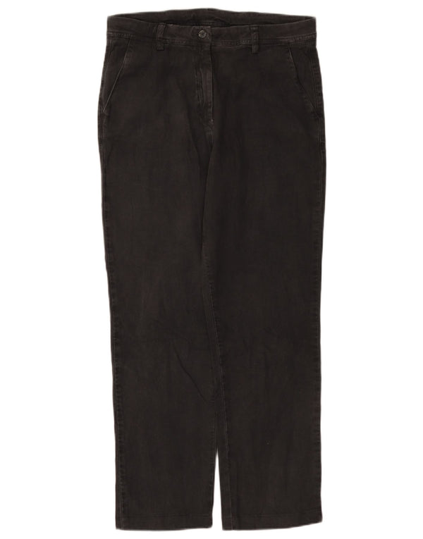 Kappa Damen gerade Chinohose IT 42 Medium W30 L27 Grau Baumwolle