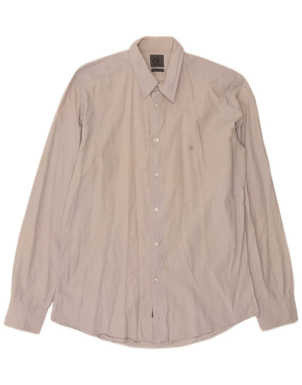 Calvin Klein Mens Slim Fit Shirt XL Beige