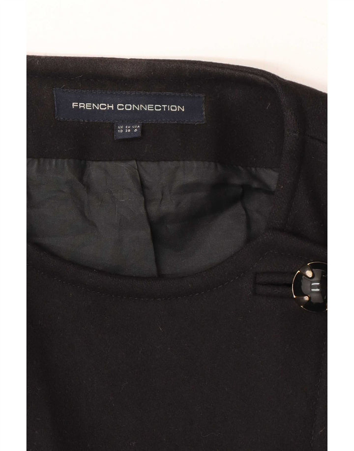 Abrigo para mujer de French Connection UK 10 Small Black Wool