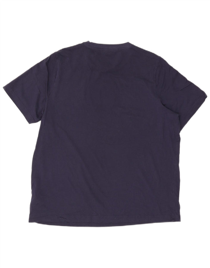 Puma Mens T-Shirt Top XL Navy Blue Cotton