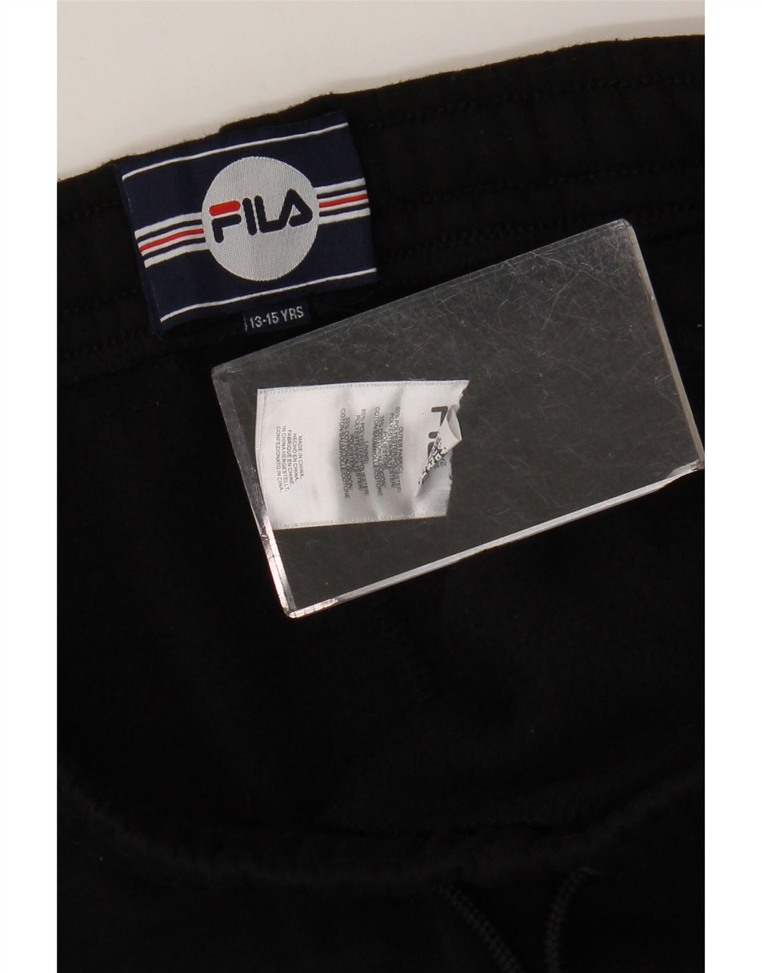 Fila Boys Graphic Sport Shorts 13-14 Years Black Polyester