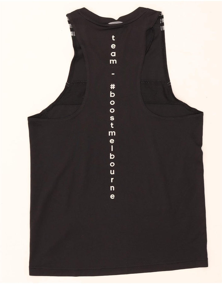ADIDAS Mens Graphic Vest Top Small Black Polyester